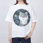 まりもの宇宙ユキヒョウ Oversized T-Shirt