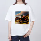 GSXRのバイクで走る オーバーサイズTシャツ