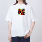 美味しそうなものやさんの美味しそうな果物のグッズ オーバーサイズTシャツ