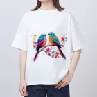 BunnyBloomのBirds in the Ramus Oversized T-Shirt