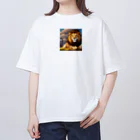 hiro358358のかわいいライオン Oversized T-Shirt