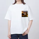 可愛いトレジャーの金色の龍蛇 Oversized T-Shirt