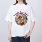 kiseki-kanshaの幸せになるアイテム オーバーサイズTシャツ