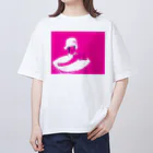 サブカルビジネスセンター尼崎の紫の柔肌 Oversized T-Shirt