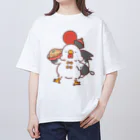 サクラ春のにわとり天津飯 Oversized T-Shirt