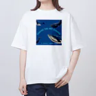 mirabelle:enamelworksのmirabelleのクジラたち オーバーサイズTシャツ