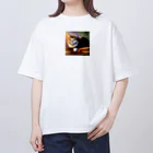 O-RI24のかわいい猫 Oversized T-Shirt