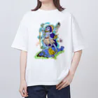 honhon180のカーリー女神 オーバーサイズTシャツ
