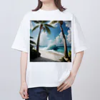 futoshijapaneseのカリフォルニア スタイル Oversized T-Shirt