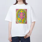 honhon180のピンクガネーシャ Oversized T-Shirt