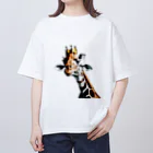 giraffeのキリンの王様 オーバーサイズTシャツ