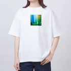 やさぐれメタルの未来都市TANTAN Oversized T-Shirt