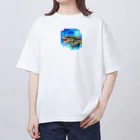 ZUKASAMAの迫るオオトカゲ🦎 オーバーサイズTシャツ