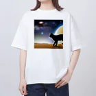 genki-cyatoの火星猫 オーバーサイズTシャツ