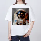 ✨そうのオリジナルグッズ✨の宇宙飛行士犬だワン！！ Oversized T-Shirt