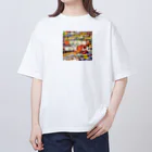 べっちまる | おでかけの流儀のインスタカバー カラフル Oversized T-Shirt