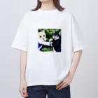 Haniwanの殴り愛猫 Oversized T-Shirt