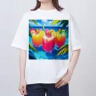 にょんのTシャツ屋さんのトロピカルジュース Oversized T-Shirt