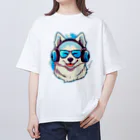 dogsdream8246の夏楽ハスキー オーバーサイズTシャツ