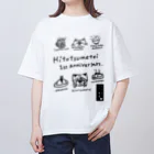 hitotsumeteiEXの一ッ目亭1周年てぃーしゃつ オーバーサイズTシャツ