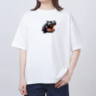 hippo-fanのカバのhippo君 オーバーサイズTシャツ