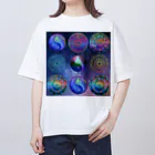 💖宇宙整体♪🌈♪こころからだチャンネル♪💖の母星回帰曼荼羅スペシャル オーバーサイズTシャツ