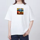 あきみぃの店の紅葉キャンプ Oversized T-Shirt