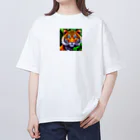 KAWAKAMI-SENTAROUの勇者ピクセルタイガー Oversized T-Shirt