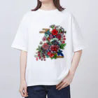 JapaneseArt Yui Shopの咲き誇れ オーバーサイズTシャツ