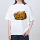 うさぎのうみちゃんねるショップの行楽のお供にお稲荷うさぎ-うさぎのうみ Oversized T-Shirt