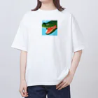 sasamakoのワニワニ オーバーサイズTシャツ