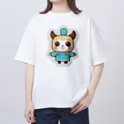 tamagonokoのカンフードッグくん オーバーサイズTシャツ