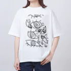 鼻毛の気持ちの眼球スロット オーバーサイズTシャツ