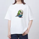 朱音琴音のドット絵のインコ２ Oversized T-Shirt