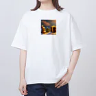 アートとデザインの魔法師けけの可愛いクリスマスのグッズ Oversized T-Shirt