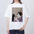 keeeeeep smilingの鰻を愛してる会 オーバーサイズTシャツ