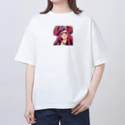 henreの海賊の少女 オーバーサイズTシャツ