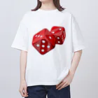 COOL&SIMPLEのRed Dice オーバーサイズTシャツ