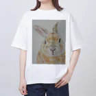 もこしょっぷのうさぎのモコちゃん Oversized T-Shirt