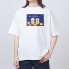 Fille de angeのふぃーゆどぅあんじゅ居酒屋【夜空】 オーバーサイズTシャツ