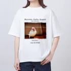 buncho_osaka dot-kitchenの 文鳥カフェスタッフTシャツ／もなか オーバーサイズTシャツ