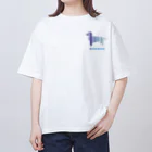 AtelierBoopの波ーミニチュアダックス Oversized T-Shirt