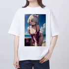 RGセクシーガールの猫耳ガール Oversized T-Shirt