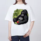 Sticker-Jrのゴリラ「gorugo」の日常 オーバーサイズTシャツ