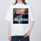wataru-ingのI LOVE NATURE Oversized T-Shirt