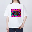 omusubiartのカラフルフィッシュ Oversized T-Shirt