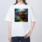 ohba1223の幻想的な龍 オーバーサイズTシャツ