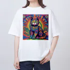 horoscope の招き猫 オーバーサイズTシャツ