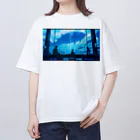 ヨッシーの巨大魚を見る Oversized T-Shirt