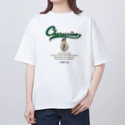 うさぎ雑貨のお店 Charoccinoのうしろむきうさぎ オーバーサイズTシャツ